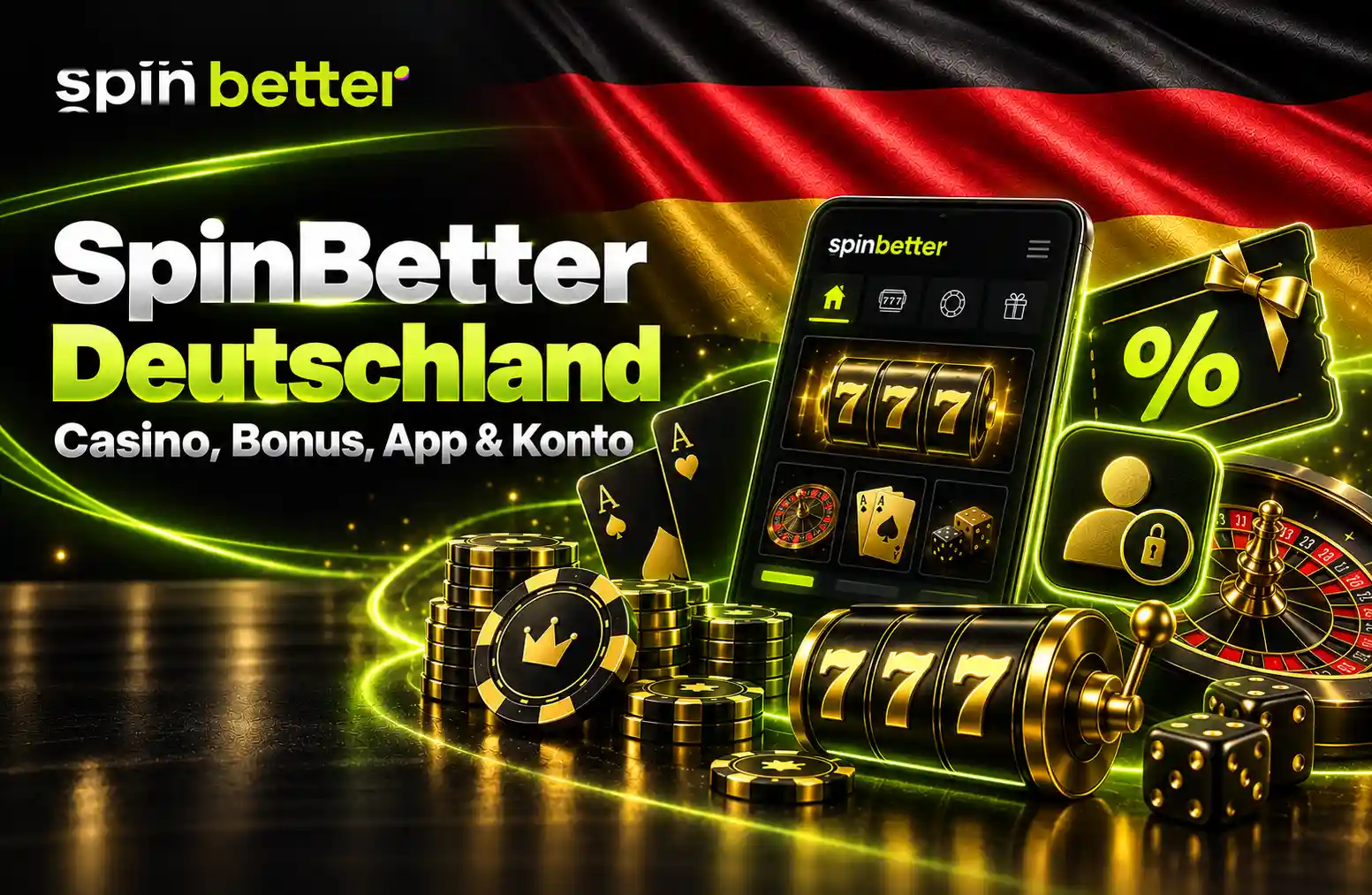 SpinBetter Deutschland mit Casino-Konto und Bonusangeboten